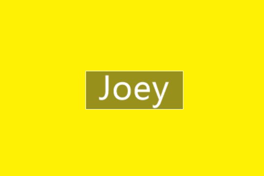 Joey的含义是什么？