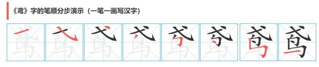 鸢的笔顺是怎么样的？