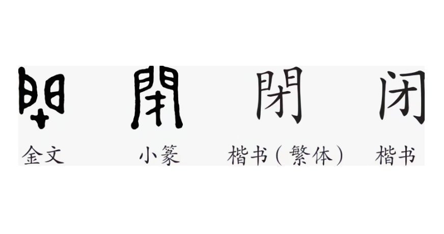 闭字的演变过程