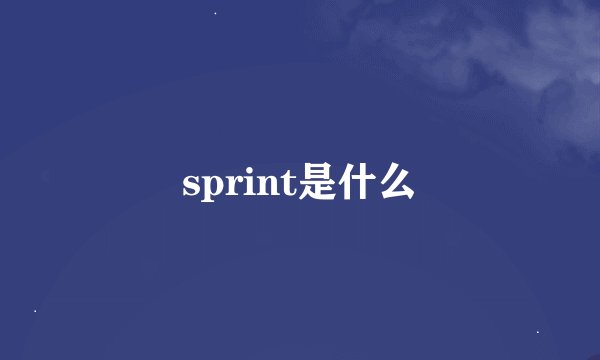 sprint是什么