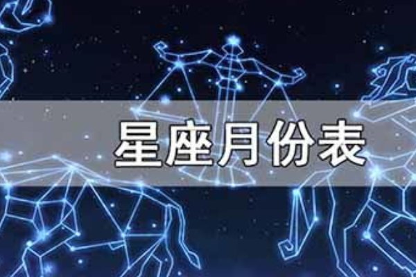 1～12月份星座表