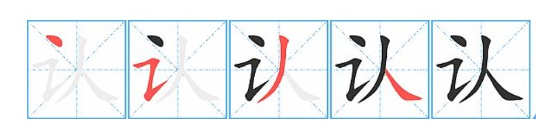 认笔顺笔画
