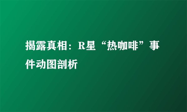 揭露真相：R星“热咖啡”事件动图剖析