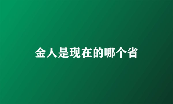 金人是现在的哪个省