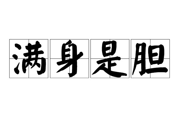 浑身是胆的意思