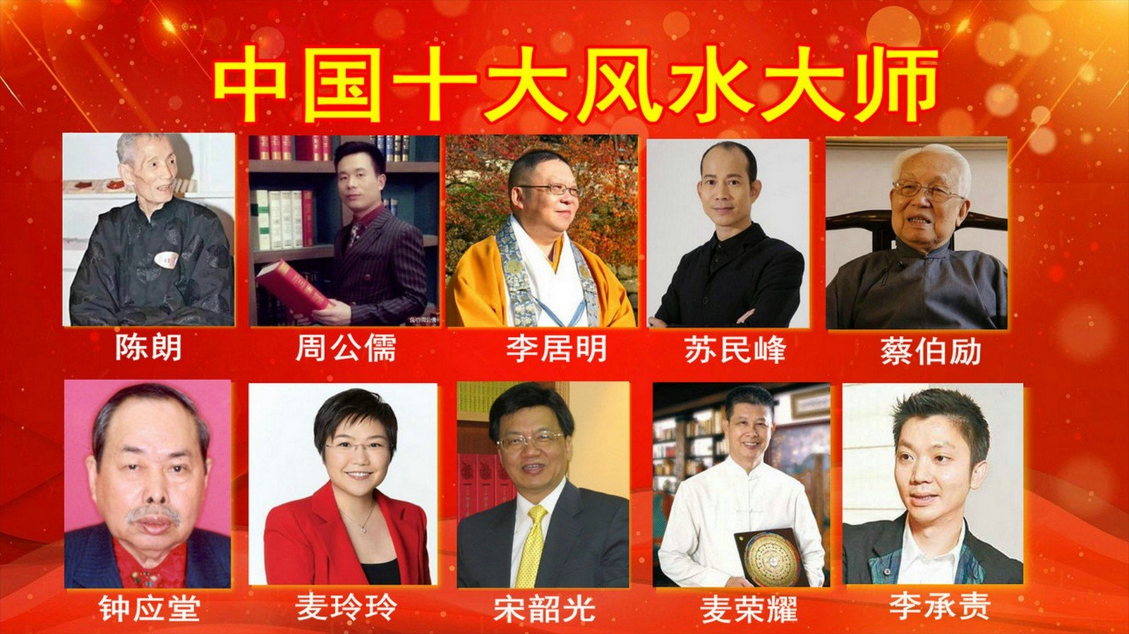 现代风水大师有哪些?