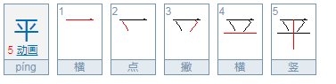 平的笔画顺序