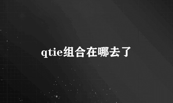 qtie组合在哪去了