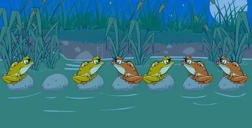 智力游戏小青蛙过河答案是什么?