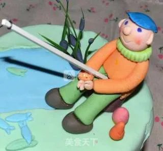 休闲假日翻糖蛋糕