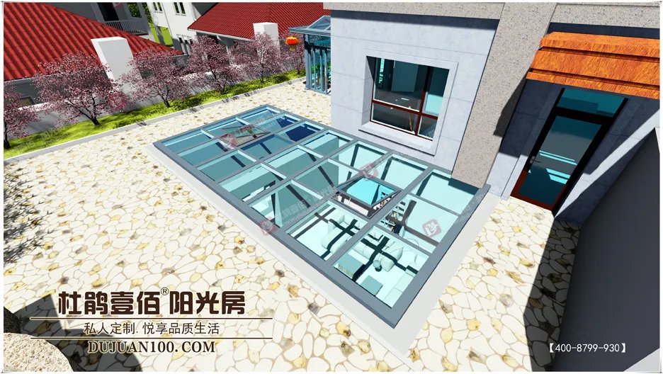你的下沉小院阳光房里面藏着”小心机”（顺义丽樽封下沉小院阳光房设计图及案例分享）