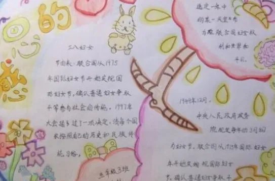 2019妇女节手抄报简单又漂亮 好看的38妇女节手抄报图片