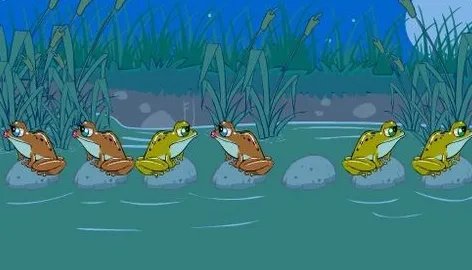 智力游戏小青蛙过河答案是什么?