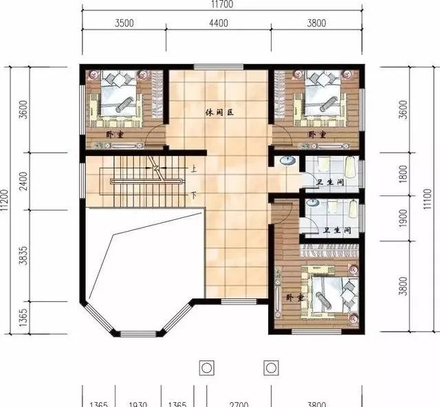 农村三层半小别墅设计图图片