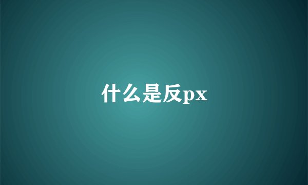 什么是反px