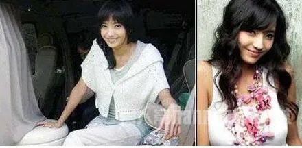 韩彩英整容前后对比照 平胸变巨乳变双眼皮