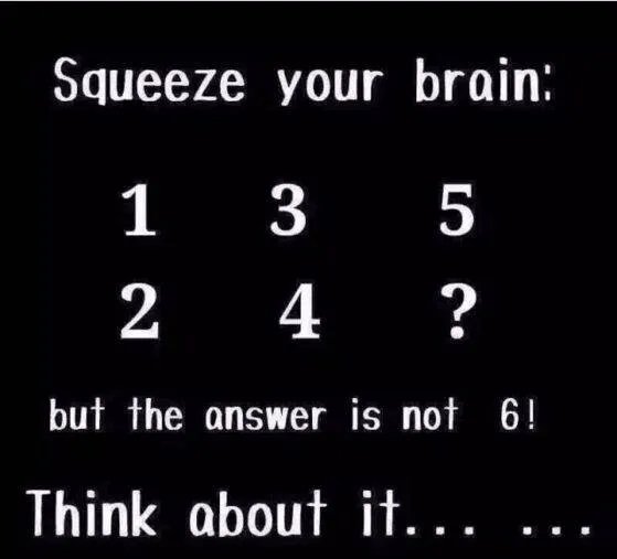 数字规律13524?不是6是多少?