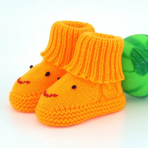 婴儿毛线鞋编织方法视频