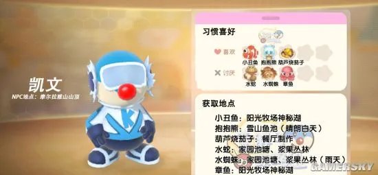 《摩尔庄园》NPC档案大全 NPC位置及喜好一览