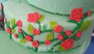 休闲假日翻糖蛋糕