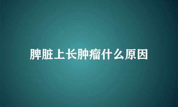 脾脏上长肿瘤什么原因