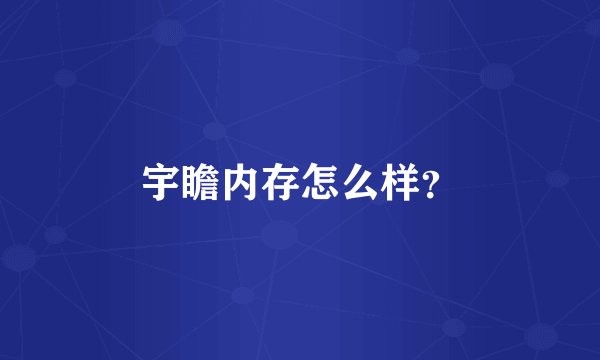 宇瞻内存怎么样?