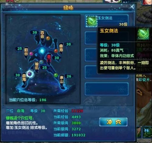 神雕侠侣古墓派技能加点玩法浅析