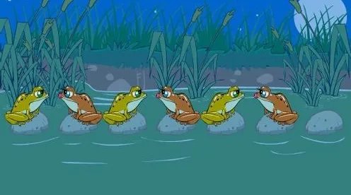 智力游戏小青蛙过河答案是什么?