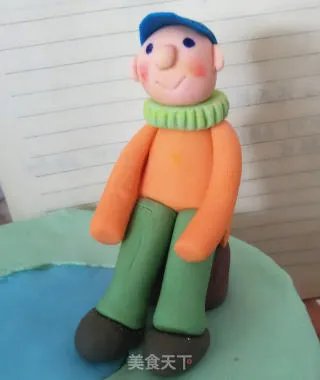 休闲假日翻糖蛋糕