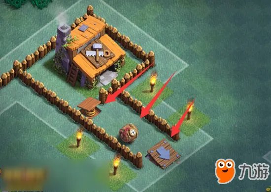 《部落冲突》建筑大师第二大本营阵型详解