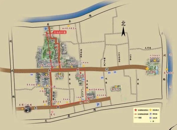 扬州个园平面图