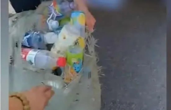 13岁少年军训后拎回一麻袋废品 父亲一句话获众人点赞