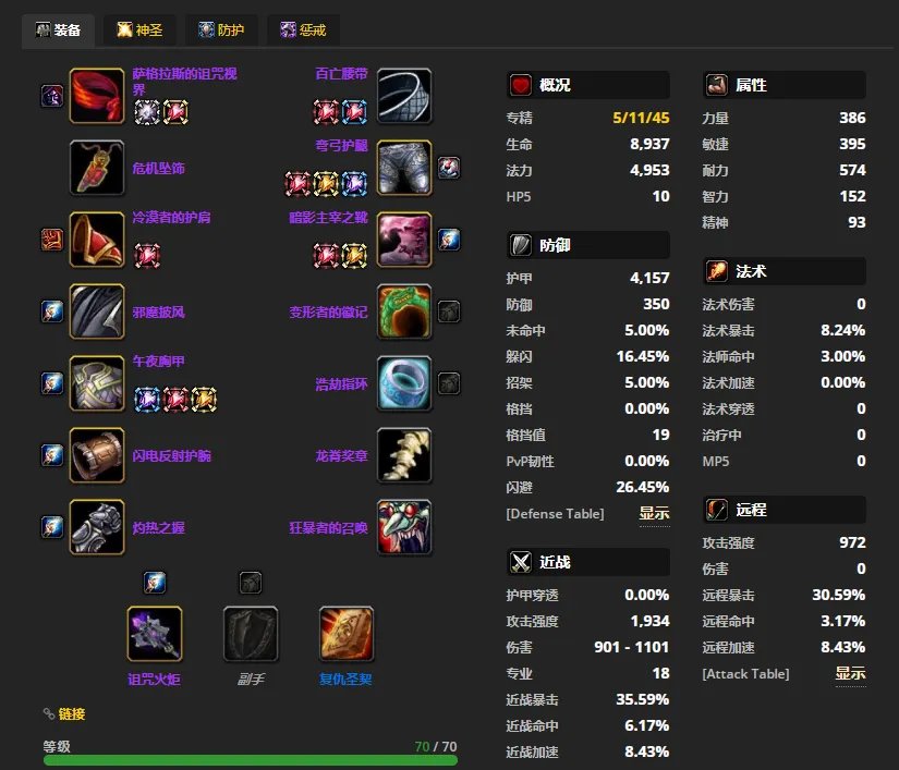 魔兽世界tbcP4惩戒骑装备选择