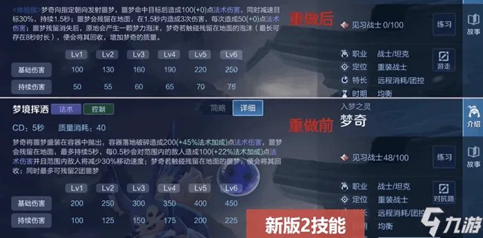 王者荣耀梦奇重做后技能介绍 梦奇新旧技能有何区别