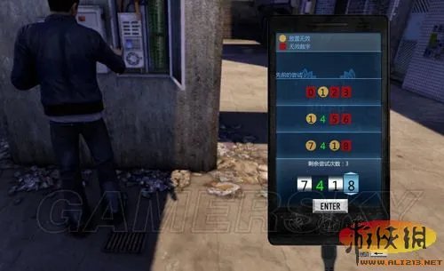 《热血无赖》摄像头4位密码计算方法