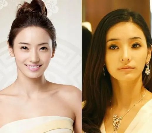 韩彩英整容前后对比照 平胸变巨乳变双眼皮