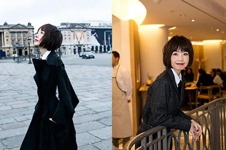 鲁豫现身巴黎演绎知性美 新书发布穿搭超时尚