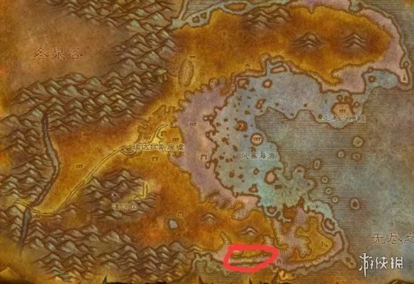 《魔兽世界》废墟海岸位置