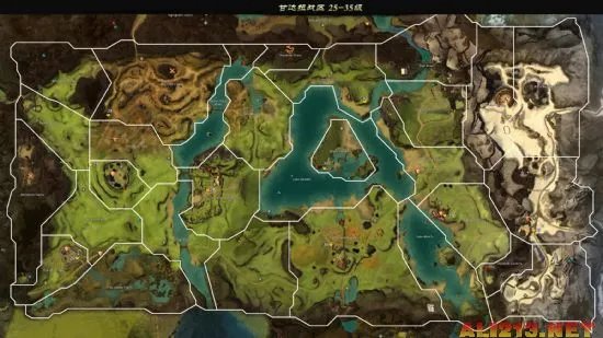 《激战2》世界地图