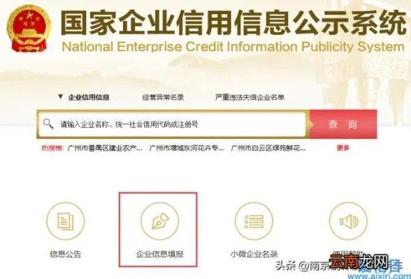 网上申报入口及流程指南 南京工商年检网上申报系统