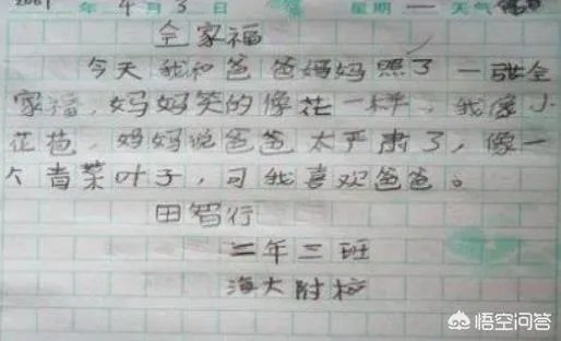 如何看待小学生的神逻辑作文？