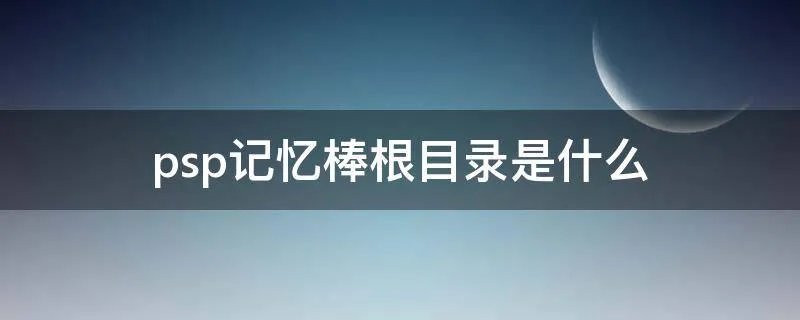 psp记忆棒根目录是什么