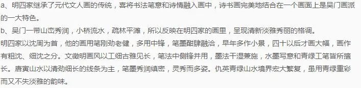 “明四家”都是谁？