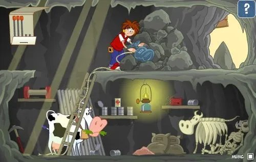 逃出山洞小游戏攻略