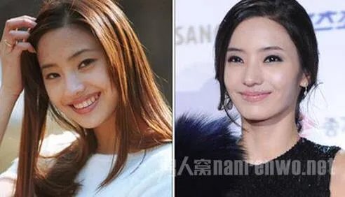 韩彩英整容前后对比照 平胸变巨乳变双眼皮