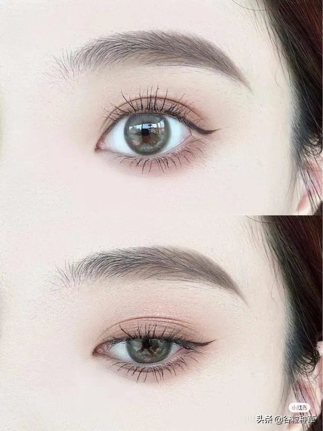 裸色眼影怎么画?