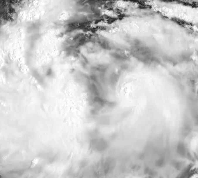 九号台风最新路径实时发布系统云图 台风美莎克高清卫星云图更新