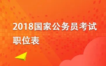 2018国家公务员考试报名热门职位