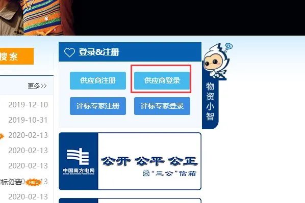阳光电子商务平台南方电网