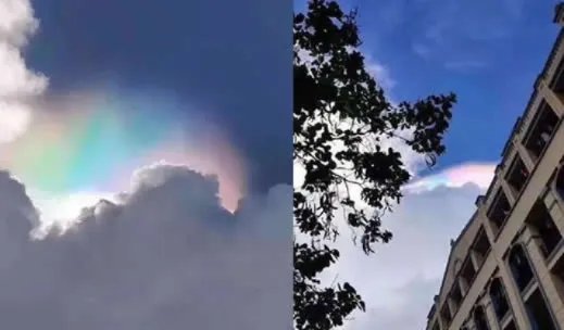 南宁七彩祥云是怎么回事：不是童话这画面确实罕见